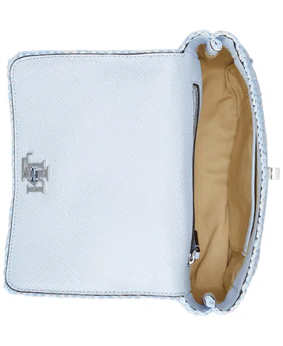 Ralph Lauren Woven Sophee Crossbody Bag In Cornflower Blue