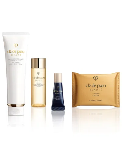 Clé De Peau Beauté 4-pc. Cleanse & Soften Skincare Set In No Color