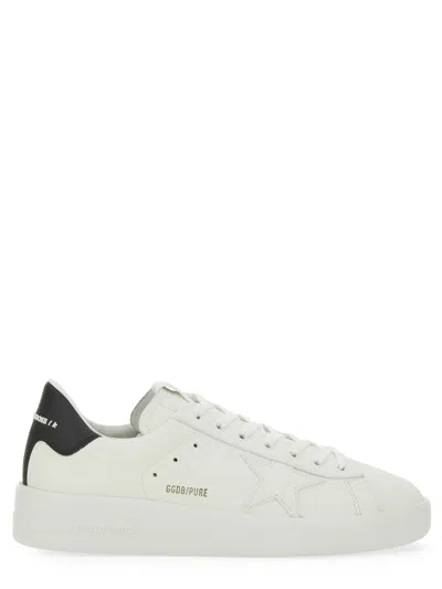 Golden Goose Mens Silver Com Pure Star Bio Logo-print Faux-leather Low-top Trainers In White