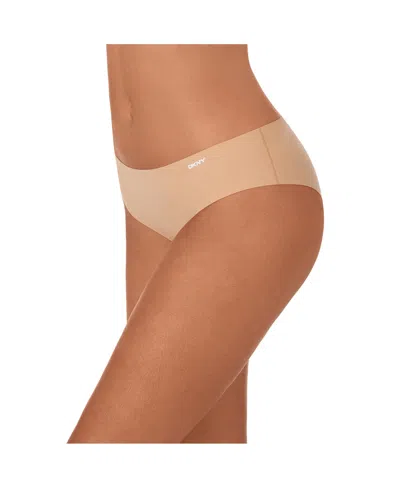 Dkny Litewear Cut Anywhere Assorted 3-pack Hipster Briefs In Black,glow,pearl