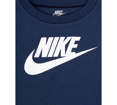 Nike Baby Club T-shirt & Shorts, 2 Piece Set In Midnight Navy