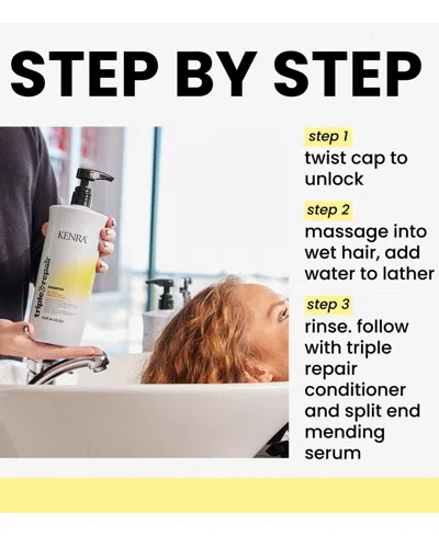 Kenra Professional Triple Repair Shampoo, 10.1 Oz. In No Color