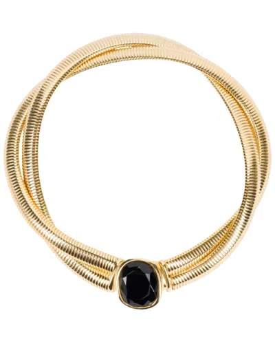 Trina Turk Plated Kjl Double Row Snake Wrap Neckline Necklace
