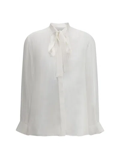 Dolce & Gabbana Silk Shirt In White