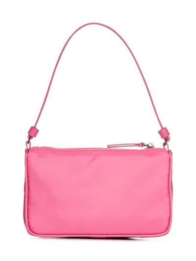 Palm Angels Logo Patch Zipped Shoulder Bag In Pink
