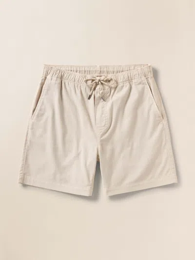 Faherty Essential Drawstring Short In Stone