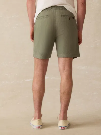 Faherty Essential Drawstring Short In Desert Olive