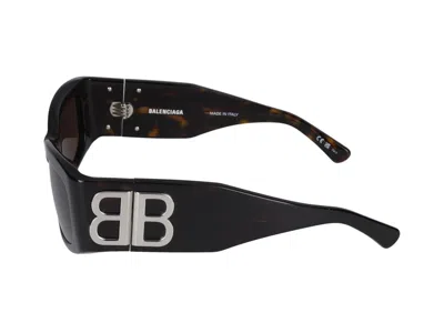 Balenciaga Grey Rectangular Ladies Sunglasses Bb0321s 001 57 In Havana Havana Brown