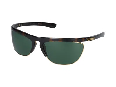 Bottega Veneta Speed Rectangular Sunglasses In Havana Havana Green