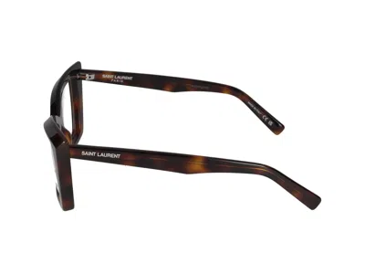 Saint Laurent Eyeglasses In Havana Havana Transpa