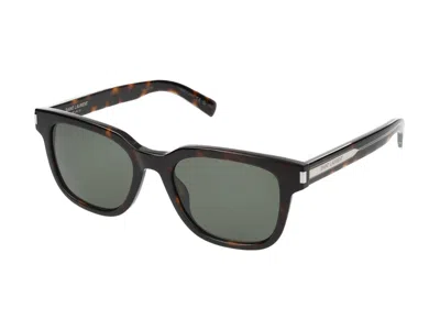 Saint Laurent Sunglasses In Havana Crystal Grey