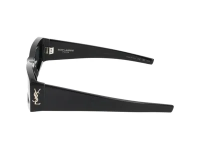 Saint Laurent Eyewear Rectangular Frame Sunglasses In Black Black Black