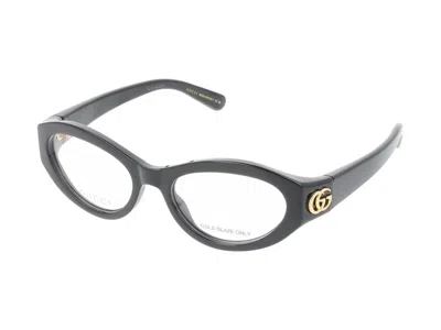 Gucci Eyeglasses In Black Black Transparent
