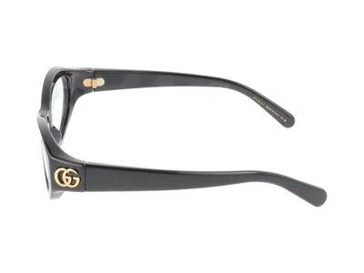 Gucci Eyeglasses In Black Black Transparent