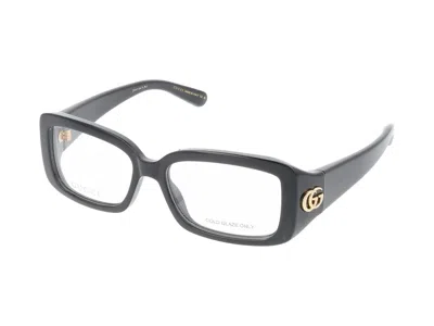 Gucci Eyeglasses In Black Black Transparent
