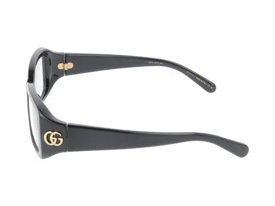 Gucci Eyeglasses In Black Black Transparent