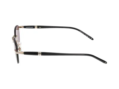 Montblanc Sunglasses In Gold Black Violet