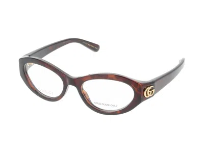 Gucci Eyeglasses In Havana Havana Transparent