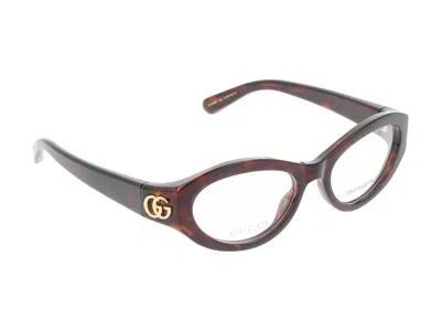 Gucci Eyeglasses In Havana Havana Transparent