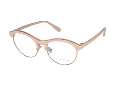 Stella Mccartney Eyeglasses In Gold Pink Transparent