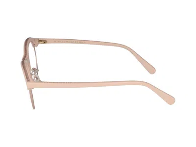 Stella Mccartney Eyeglasses In Gold Pink Transparent