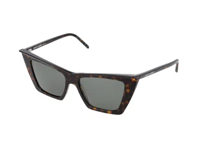 Saint Laurent Sunglasses In Havana Havana Grey