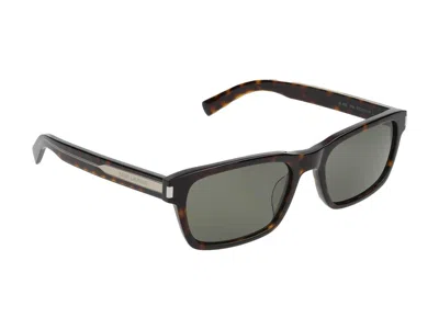 Saint Laurent Sunglasses In Havana Crystal Grey