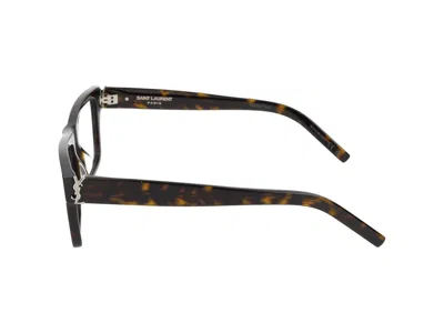 Saint Laurent Eyeglasses In Havana Havana Transparent