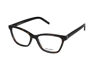 Saint Laurent Eyewear Optical In Havana Havana Transparent