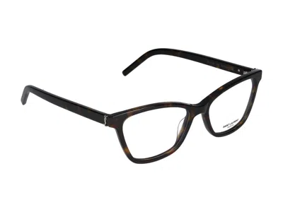 Saint Laurent Eyewear Optical In Havana Havana Transparent