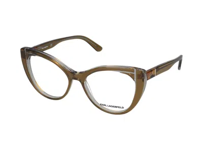 Karl Lagerfeld Eyeglasses In Brown/crystal