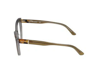 Karl Lagerfeld Eyeglasses In Brown/crystal