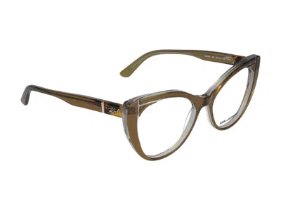 Karl Lagerfeld Eyeglasses In Brown/crystal