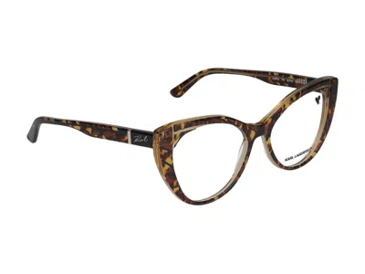 Karl Lagerfeld Eyeglasses In Texture/yellow