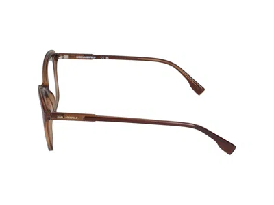 Karl Lagerfeld Eyeglasses In Brown/light Brown