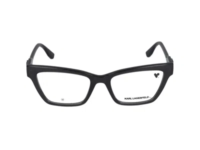 Shop Karl Lagerfeld Eyeglasses In Grey