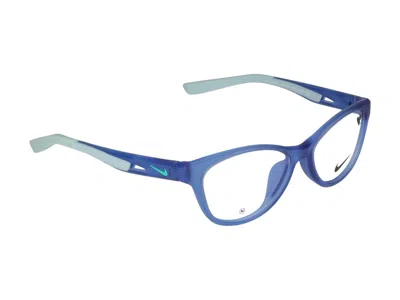 Nike Eyeglasses In Matte Polar Blue/jade Ice