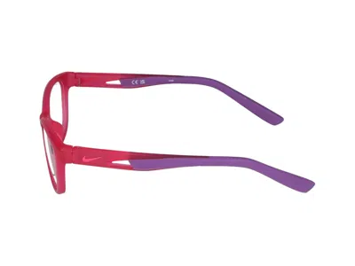 Nike Eyeglasses In Matte Bright Pink/purple