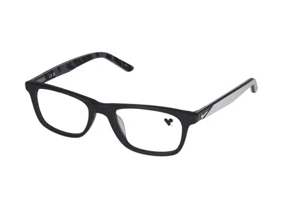 Nike Eyeglasses In Matte Black/pure Platinum