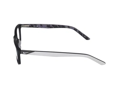 Nike Eyeglasses In Matte Black/pure Platinum