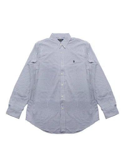 Polo Ralph Lauren Check-print Cotton Shirt In Blue