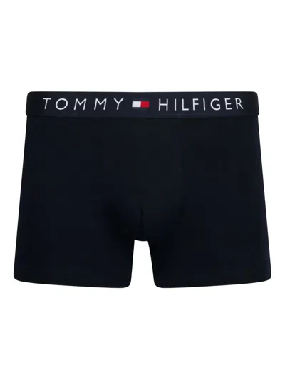 Tommy Hilfiger Logo-waistband Boxers (pack Of Three) In Black