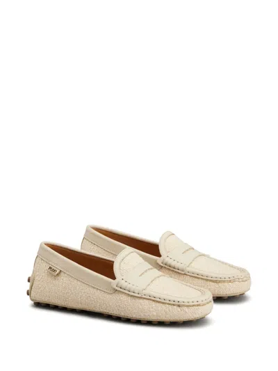 Tod's Tweed Loafers In Neutrals