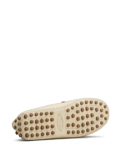 Tod's Tweed Loafers In Neutrals