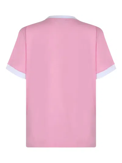 Msgm "sailor Kitten" Print T-shirt In Pink