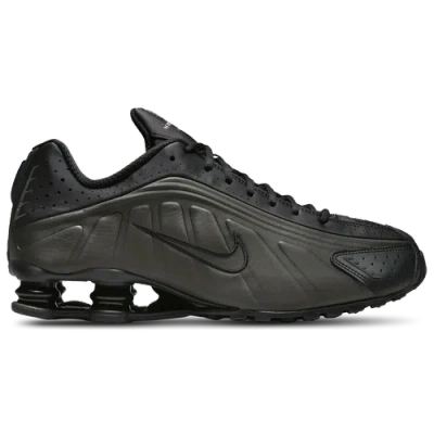 Nike Men's Shox R4 Running Sneakers From Finish Line In Black/black/black
