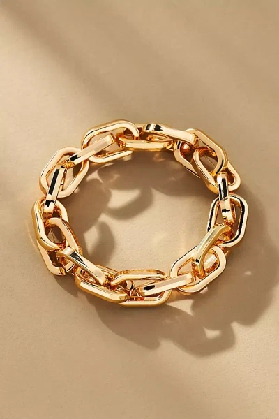 By Anthropologie Pavé Chain Stretch Bracelet In Gold