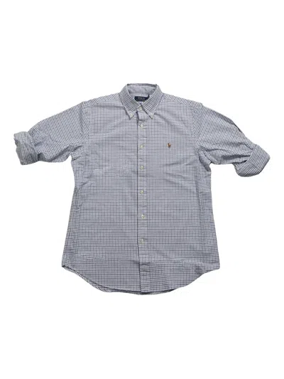 Polo Ralph Lauren Check-print Cotton Shirt In Blue
