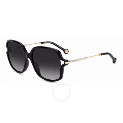 Carolina Herrera Grey Shaded Butterfly Ladies Sunglasses Her 0132/g/s 0807/9o 58
