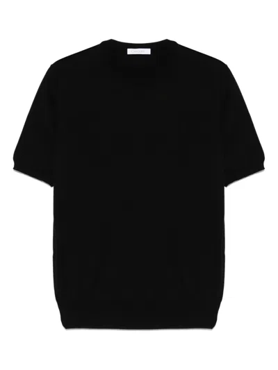 Cruciani Fine-knit T-shirt In Black
